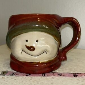 2010 Snowman Holiday Cocoa Coffee Mug Stoneware 16 oz